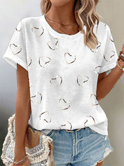 Women's Breast Cancer Awareness Waffle Print T-Shirt