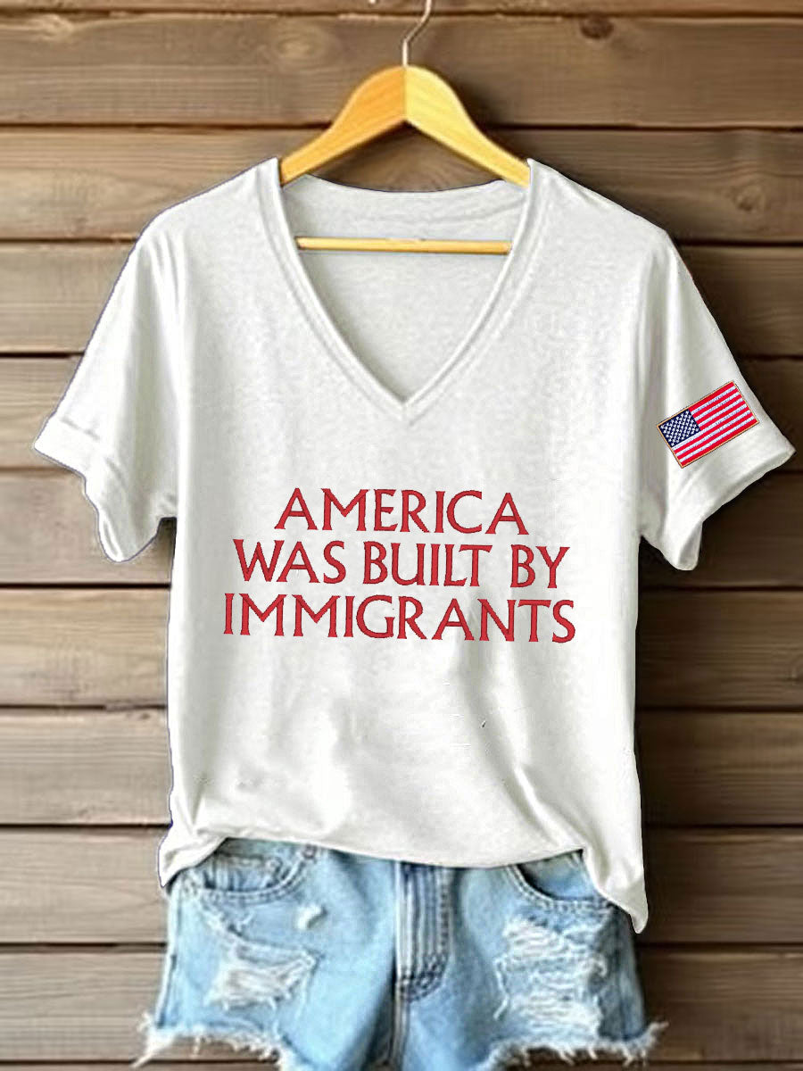 Women's 8647 FDT Immigrants Printed T-Shirt