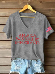 Women's 8647 FDT Immigrants Printed T-Shirt