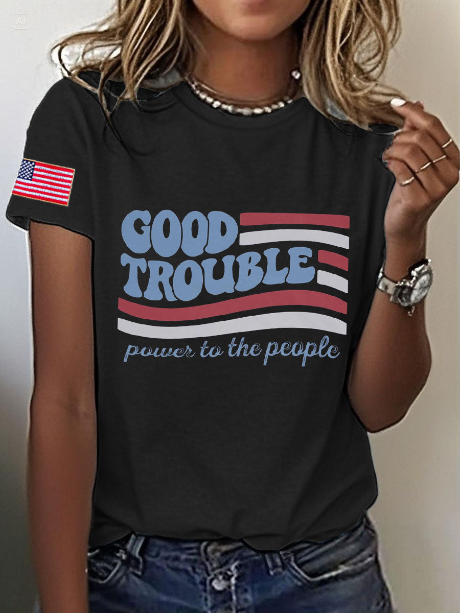Women's 8647 FDT Good Troube Lives On Printed T-shirt