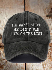 Unisex 8647 FDT He's On The List Epstein Printed  Hat