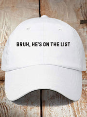 Unisex 8647 FDT He's On The List Epstein Printed  Hat