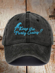 Unisex Muscic Lover Parrot Keep The Party Going Printed Hat
