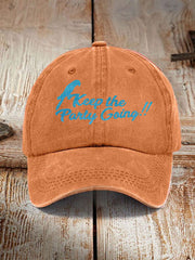 Unisex Muscic Lover Parrot Keep The Party Going Printed Hat