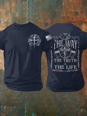 Men's The Truth THe Life The Way Short-sleeved T-shirt