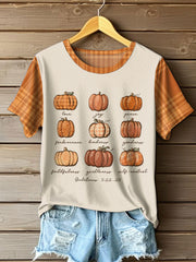 Women's Autumn Festival Pumkin Printed T-shirt