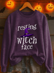 Women's Resting Witch Face Regular Sweatshirt