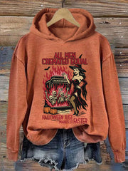 Women's Halloween Feminist Hooded Sweatshirt