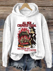 Women's Halloween Feminist Hooded Sweatshirt