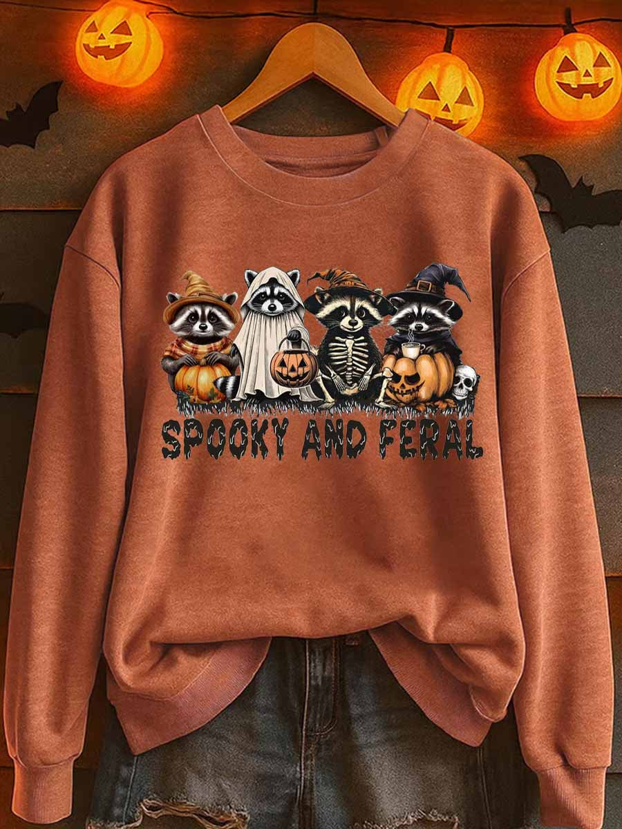 Women's Halloween polyester sweatshirt