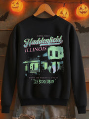 Women's Halloween Haddonfield Printed Sweatshirt