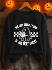 Women's Christian Halloween Print Casual Sweatshirts