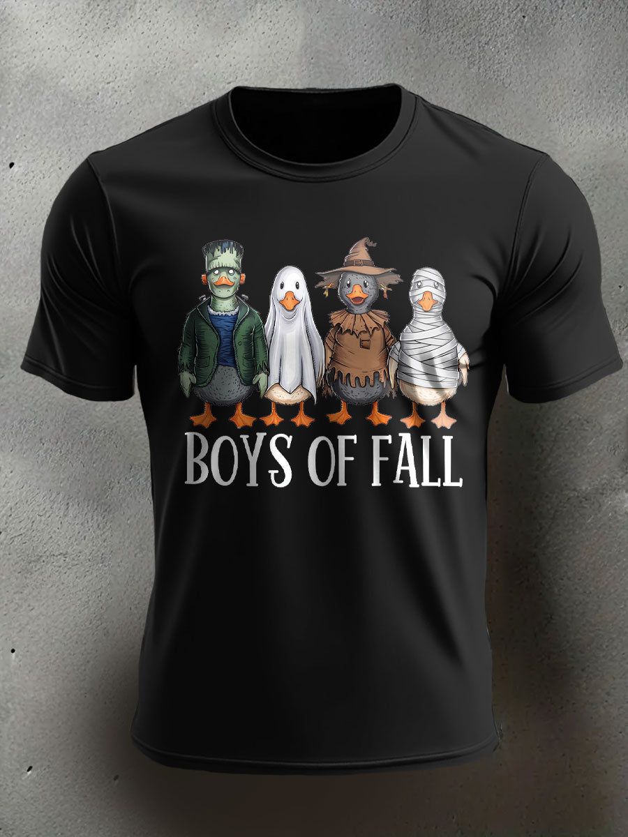 Men's Funny Halloween Horror Printed T-shirt