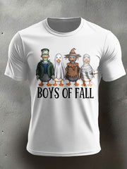 Men's Funny Halloween Horror Printed T-shirt
