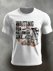 Men's Funny Halloween Horror Printed T-shirt