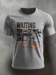 Men's Funny Halloween Horror Printed T-shirt