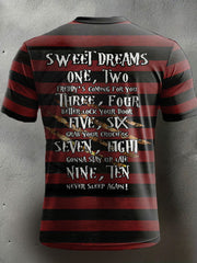 Men's Funny Halloween Horror Printed T-shirt