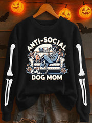 Women's Halloween Printed Sweatshirt