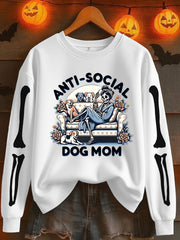Women's Halloween Printed Sweatshirt