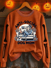 Women's Halloween Printed Sweatshirt