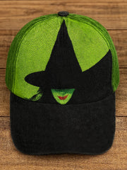Unisex Halloween Witch Print Hat