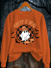 Women's Halloween Print Sweatshirt