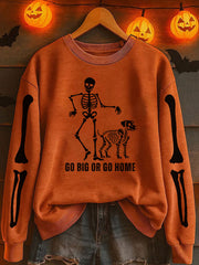 Women's Halloween Printed Sweatshirt