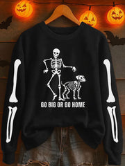 Women's Halloween Printed Sweatshirt