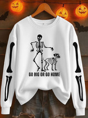 Women's Halloween Printed Sweatshirt