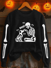 Women's Halloween Printed Sweatshirt