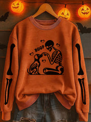 Women's Halloween Printed Sweatshirt