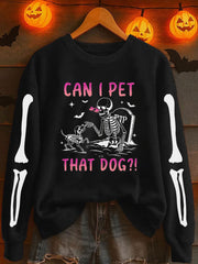 Women's Halloween Printed Sweatshirt