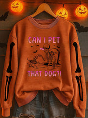 Women's Halloween Printed Sweatshirt