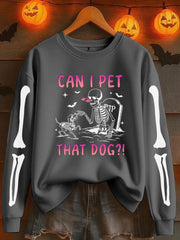 Women's Halloween Printed Sweatshirt