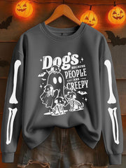 Women's Halloween Printed Sweatshirt