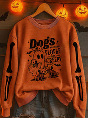 Women's Halloween Printed Sweatshirt