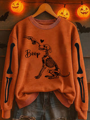 Women's Halloween Printed Sweatshirt