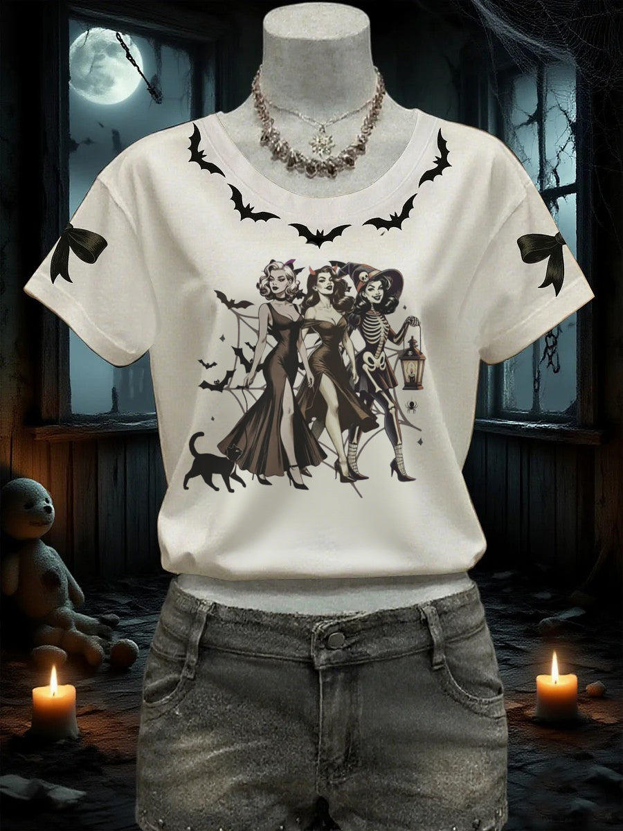 Women's Halloween Witch short-sleeved T-shirt