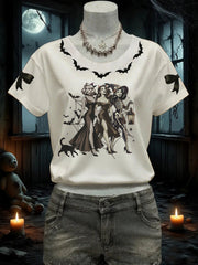 Women's Halloween Witch short-sleeved T-shirt
