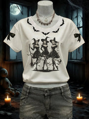 Women's Halloween Witch short-sleeved T-shirt