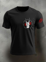 Men's Halloween imitation cotton short-sleeved T-shirt
