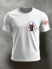 Men's Halloween imitation cotton short-sleeved T-shirt