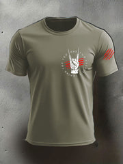 Men's Halloween imitation cotton short-sleeved T-shirt