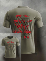 Men's Halloween imitation cotton short-sleeved T-shirt