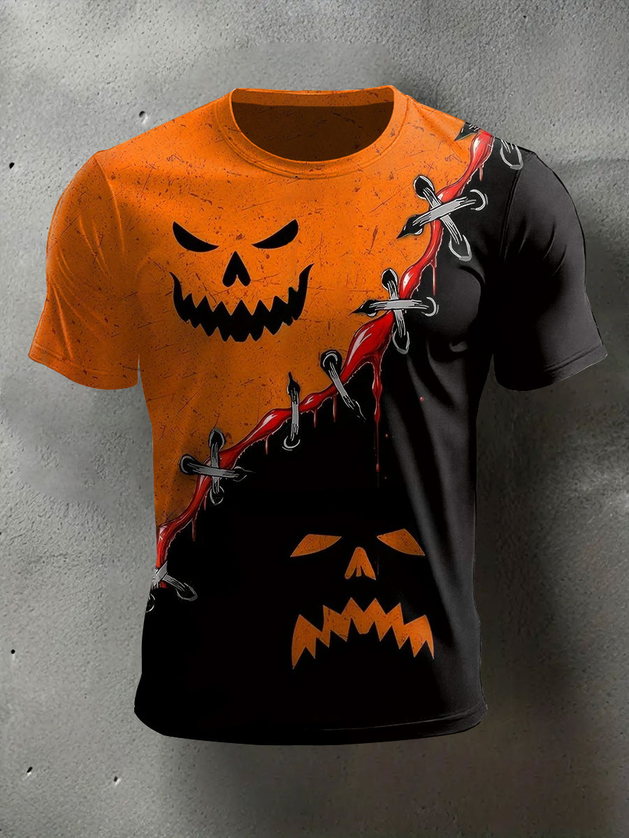 Men's Halloween Print Casual Tee