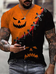 Men's Halloween Print Casual Tee