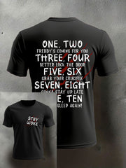 Men's Halloween imitation cotton short-sleeved T-shirt