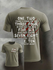 Men's Halloween imitation cotton short-sleeved T-shirt