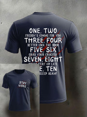 Men's Halloween imitation cotton short-sleeved T-shirt