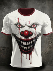 Men's Halloween Horror Printed T-shirt